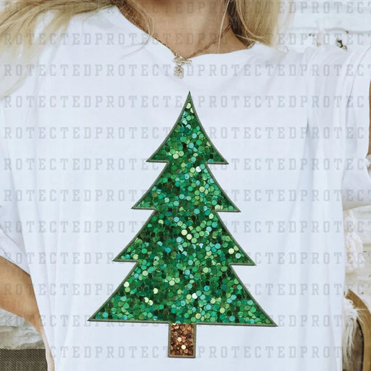 Faux Sequin Christmas Tree