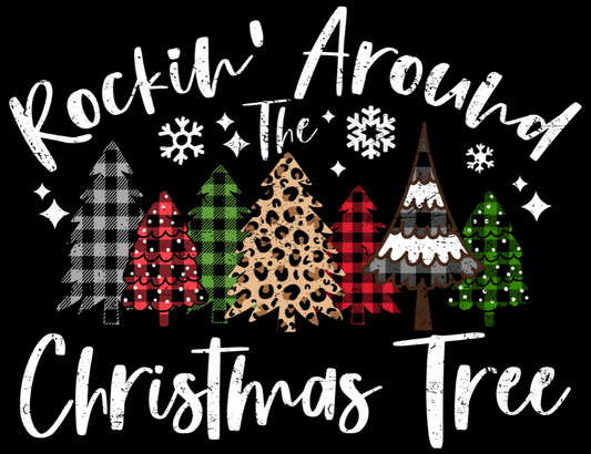 Rockin' Around The Christmas Tree Distressed